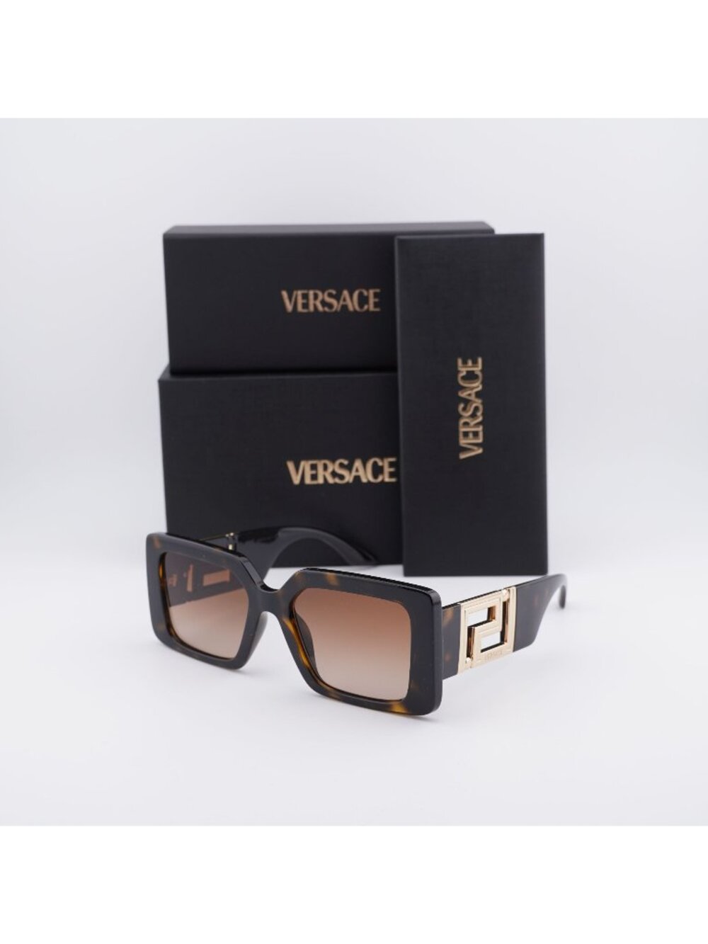Versace VE4505U 108/13 Square Sunglasses – Havana / Brown